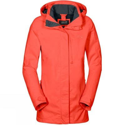 Chaquetas Jack Wolfskin Mellow Range Flex Mujer Coral - Chile GDC430826